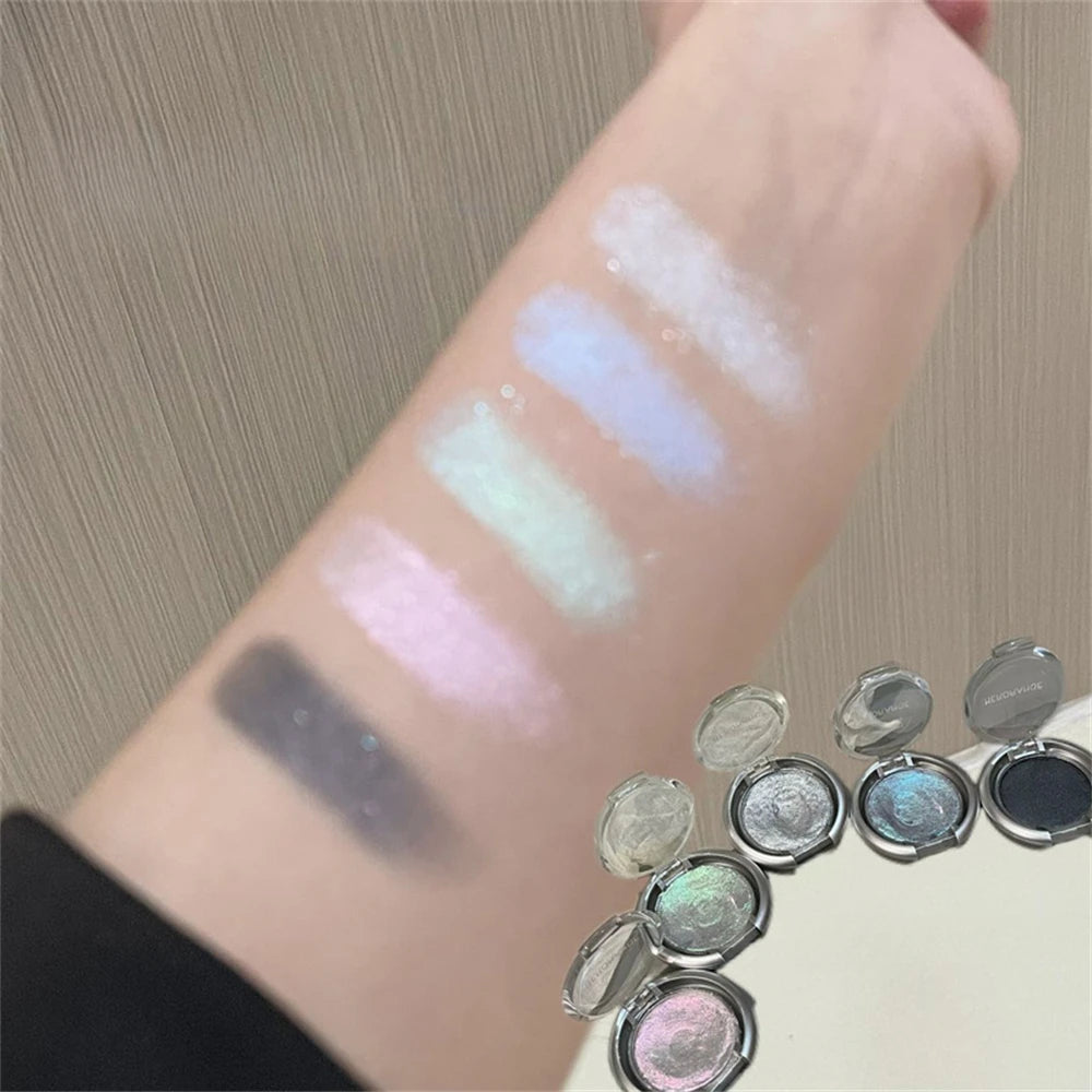 Discoloration Diamond Glitter Monochrome Eyeshadow Palette Pearl Zpaxo