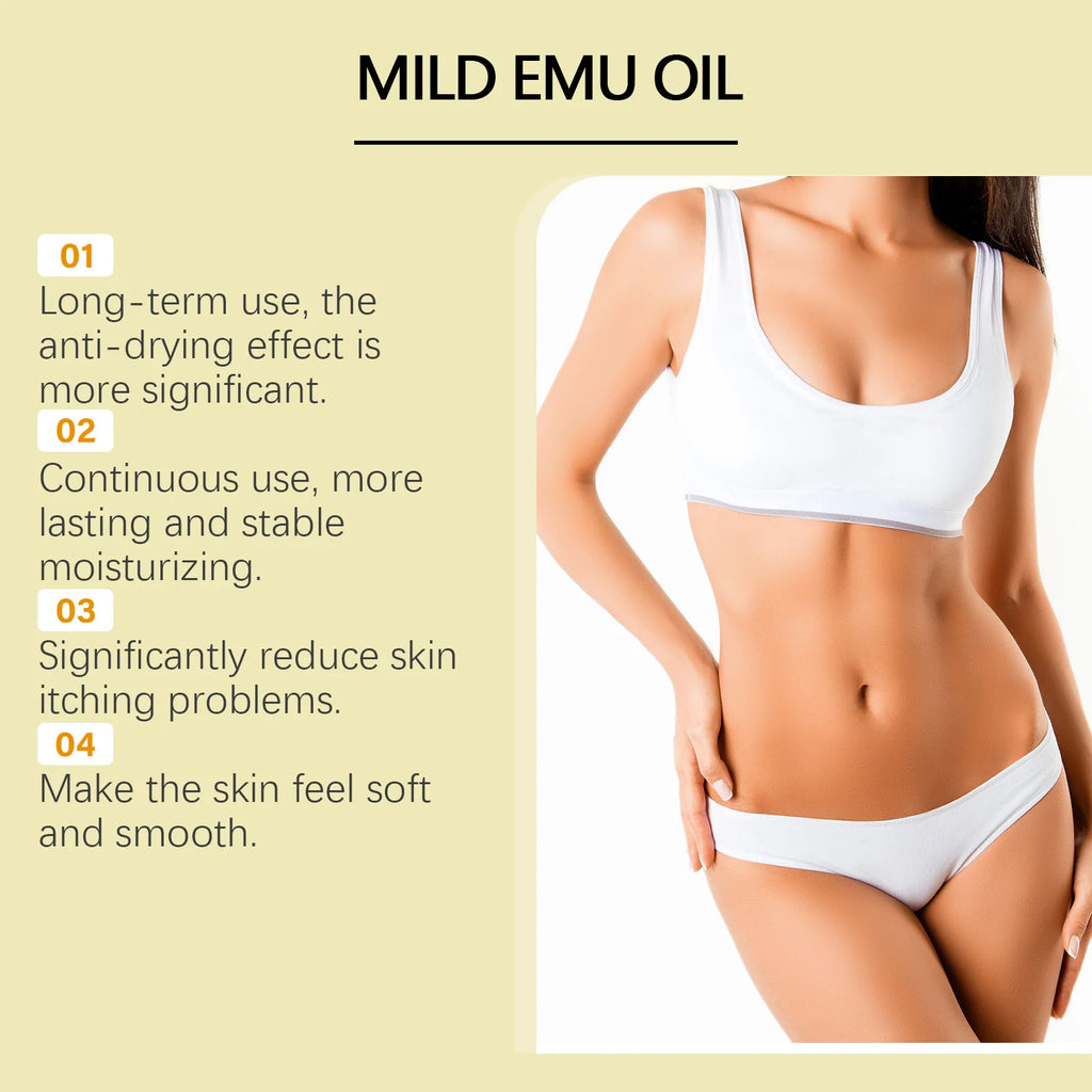 Moisturizing Anti-wrinkle Emu Oil Anti-aging Smoothing Fine Lines Intense Moisturizing For Skin And Hair Anti-dryness Firming Zpaxo