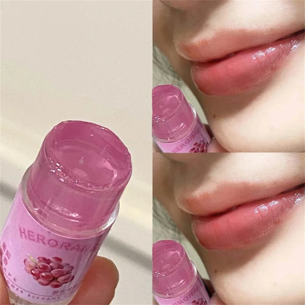 Transparent Coconut Fruit Lip Balm Care Moisturizing Fade Fine Lines Zpaxo 08 Grape