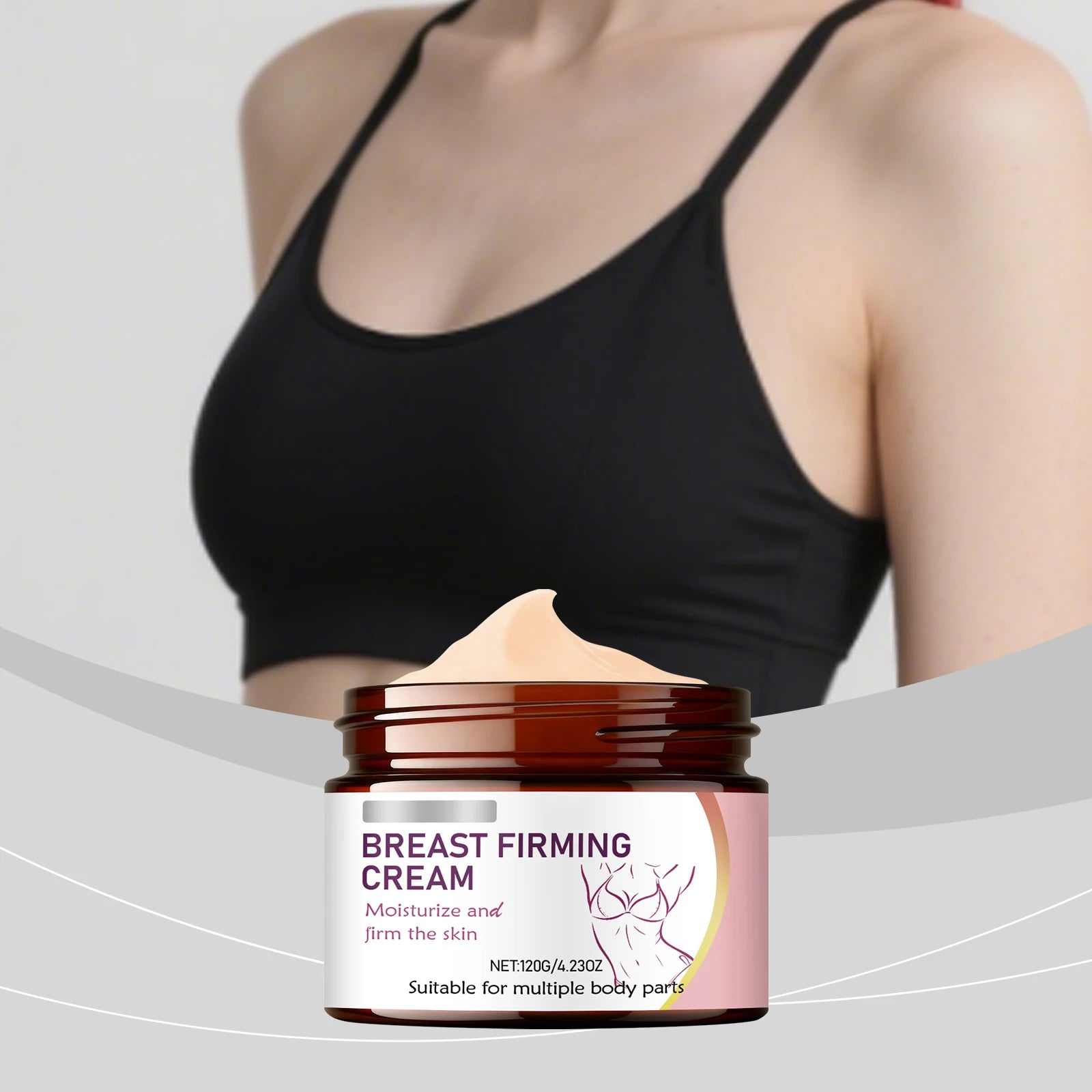 Women's Chest Moisturizing & Firming Massage Cream – 120g Body Firming Cream Zpaxo
