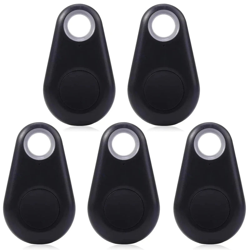1 Mini GPS Tracker Bidirectional Alarm Keychain Finder Phone Anti Zpaxo 5pcs Black