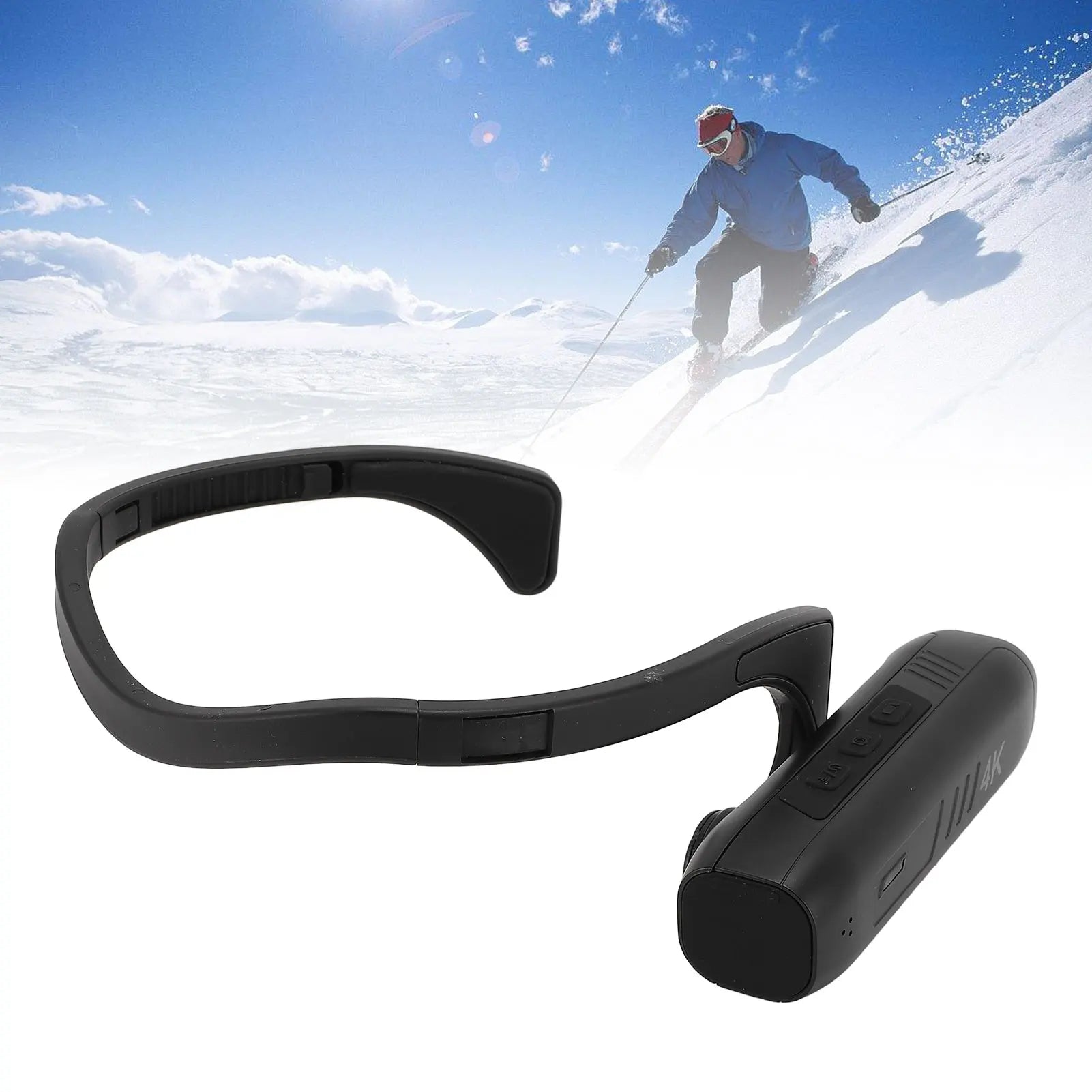 Head Mounted Camcorder 4K APP Control 120 Wide Angle 6 0 Anti Shake