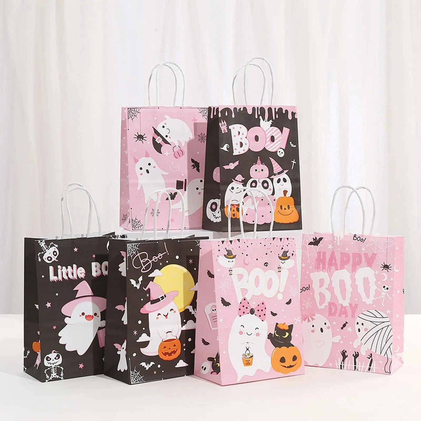 Halloween Goodie Bags 6 Cookie Wrapping Candy Storage Kids Teens