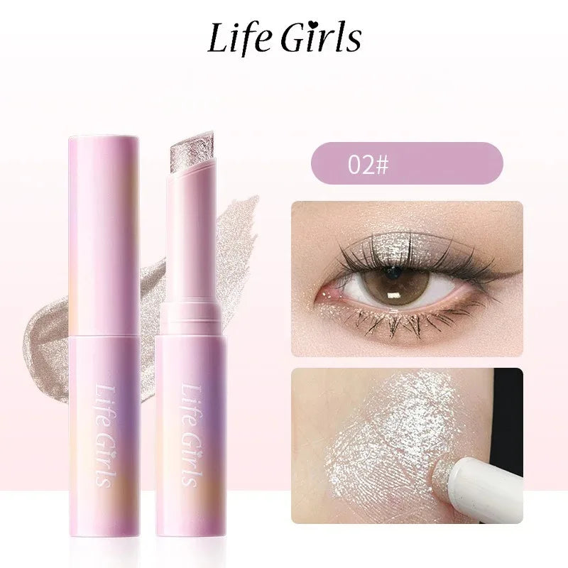 Watery Jelly Eyeshadow Stick Multi-color Pearlescent Glitter Zpaxo A-02