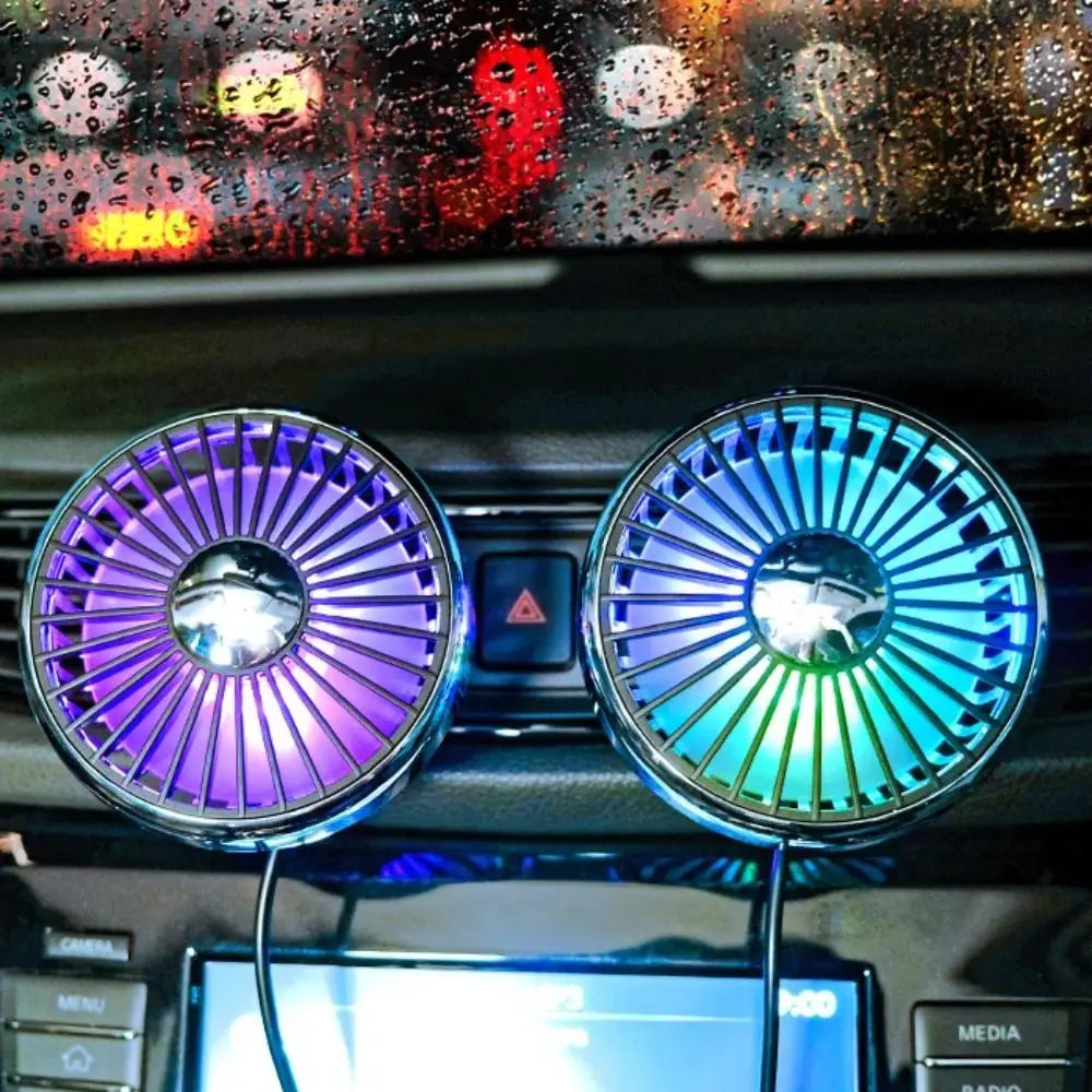 USB Ornament Portable Mini Fan Cooling Radiator Car Air Conditioner Zpaxo