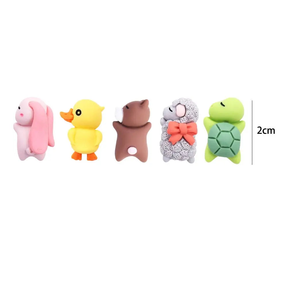 Mini Turtle Center Console Cartoon Rabbit Bear Interior Ornaments Car Zpaxo
