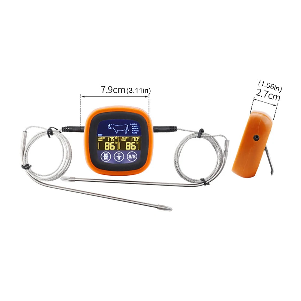 Digital Meat Barbecue Food Temperature Measure Tool Timer Mode