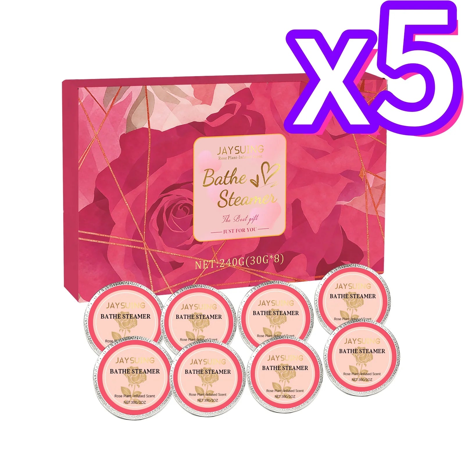 Rose Aromatherapy Shower Tablets – Relaxing Shower Steamers 8pc Aromatherapy Shower Steamers Zpaxo 8pcs Boxed X 5PCS ROSE