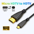 Micro HDMI HDMI1080P 1 4V Cable HDTV-Compatible HD-Compatible Zpaxo HD 1080P 3m