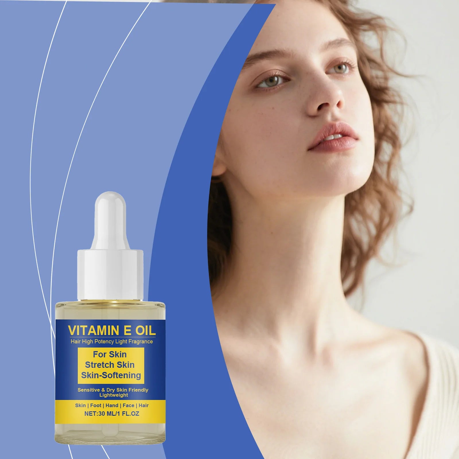 Vitamin E Body Oil – Moisturize Skin, Hands, Feet & Scalp Vitamin E Body Oil Zpaxo