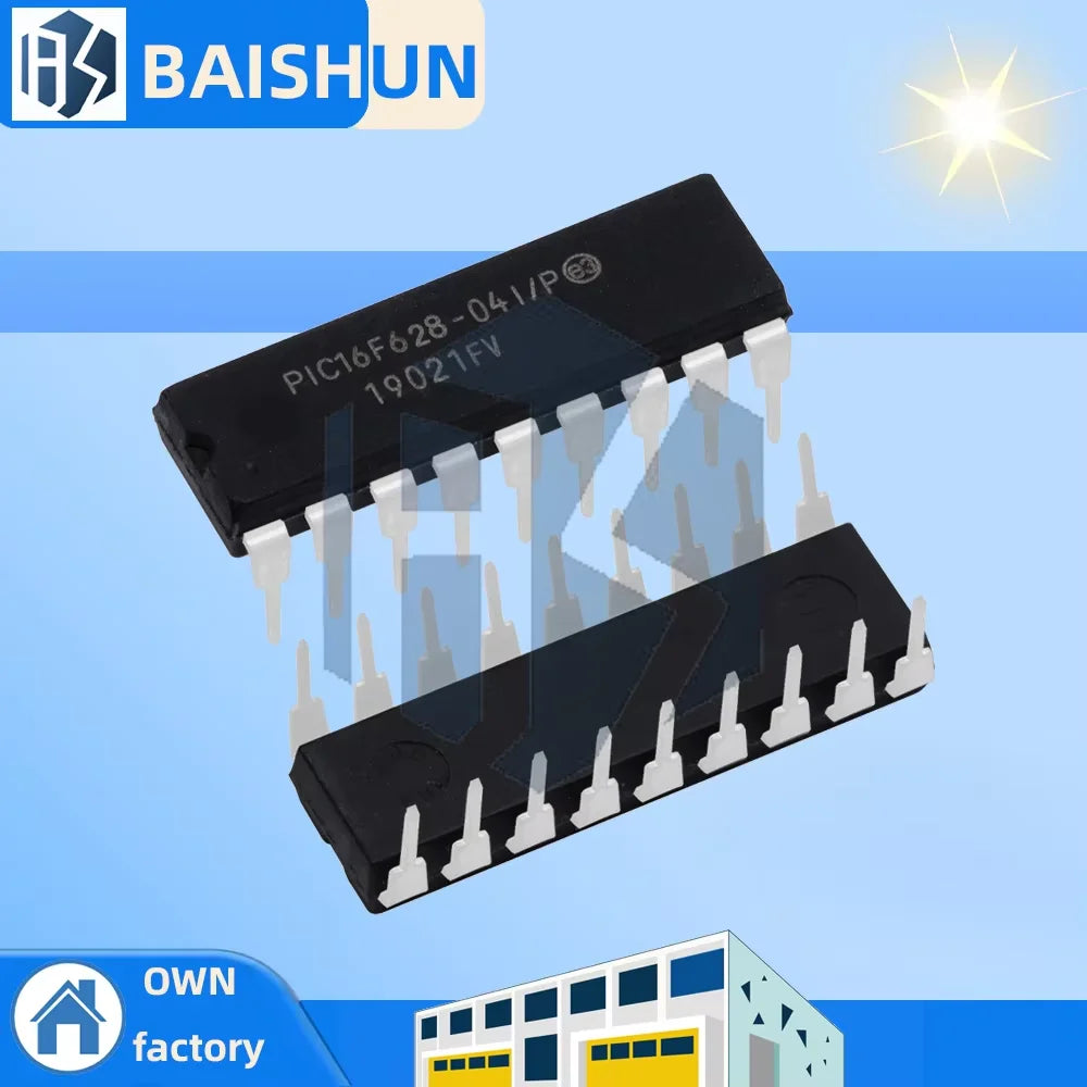PIC16F628A-I P DIP-18 Microcontroller 8-Bit Flash CMOS Compatible Zpaxo PIC16F628