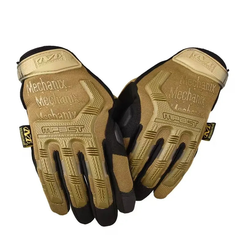 Tactical full finger outdoor sports cycling fitness touch screen special forces military fans anti slip gloves Zpaxo Khaki gloves M