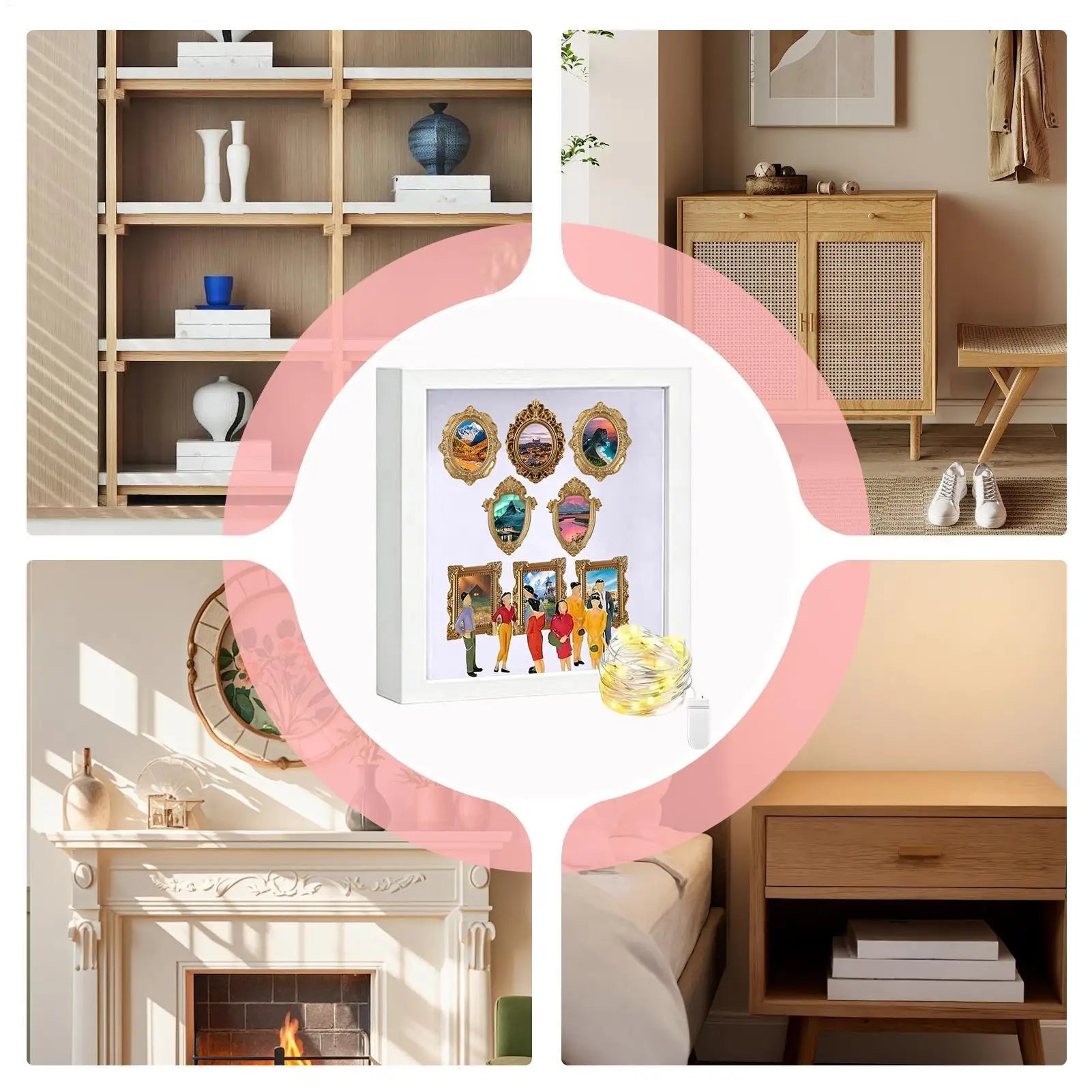 Shadow Box Display Case Picture Frame Memory Museum Silhouette