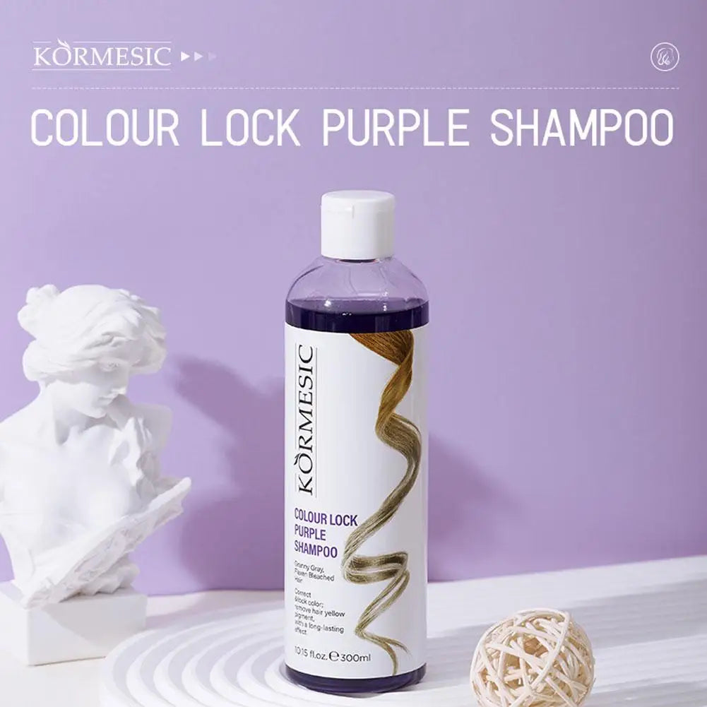 Keratin Purple Shampoo – Color Lock, Anti-Yellow, Repairs Bleached Hair Purple Toning Shampoo Zpaxo