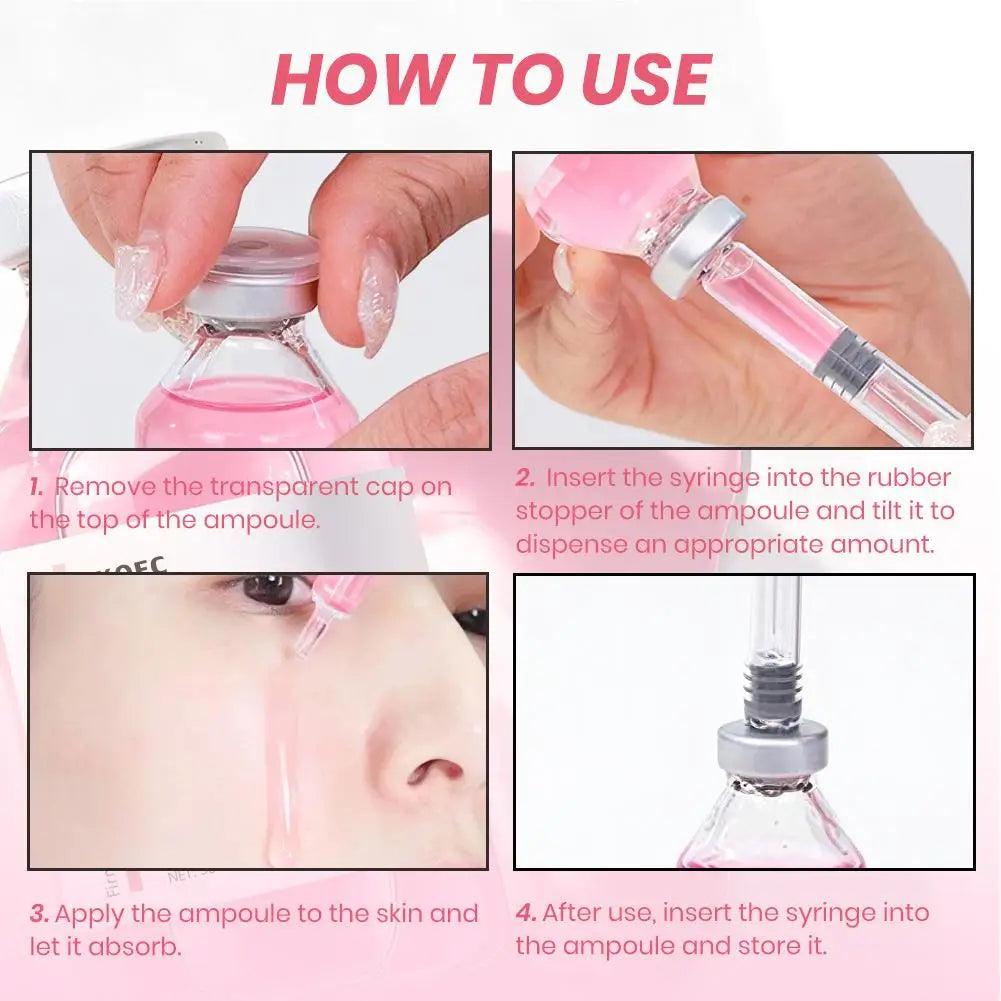 Deep-Sea Collagen Silk Peptide Ampoule Essence Skincare Set Facial Ampoule Essence Zpaxo
