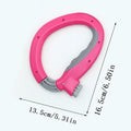 Grocery Bag Carrier Handle Ergonomic Shopping Bag Grips Comfortable Shopping Assistant Zpaxo Rose Red