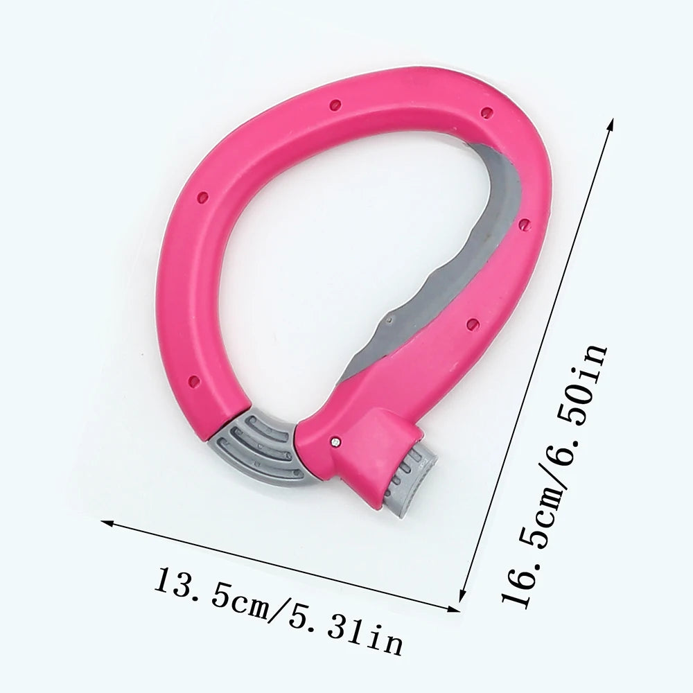 Grocery Bag Carrier Handle Ergonomic Shopping Bag Grips Comfortable Shopping Assistant Zpaxo Rose Red