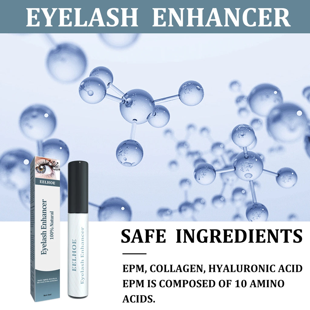 3ml Eyelash Serum For Growth Collagen Hyaluronic Acid Lash Enhancer Natural Longer Thicker Lashes And Brows Nourishing Formula Zpaxo