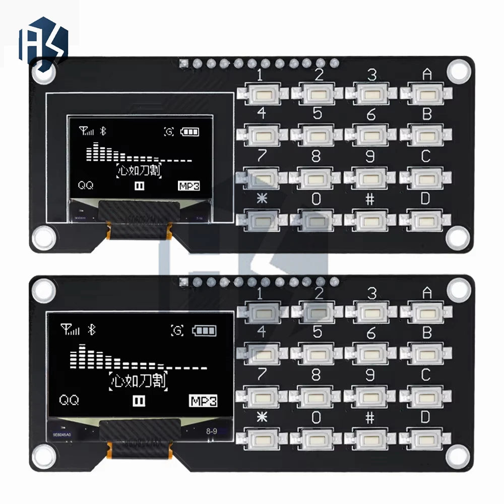 SSD1106/SSD1315 0.96/1.3" OLED Keypad Module – 4x4 16-Key Combo for Arduino DIY Zpaxo