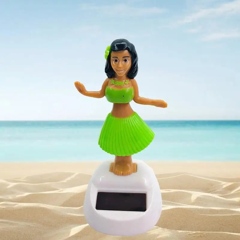 Solar Powered Dancing Toys Solar Powered Little Girl Dancer Toy Car Dashboard Decor Solar Powered Portable Solar Car Ornament Zpaxo