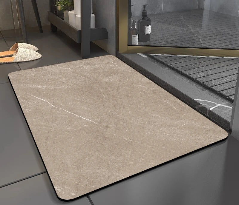 Super Absorbent Anti-Slip Floor Mat Diatomaceous Earth Foot Pad Quick Drying Bath Mat For Bathroom Door Toilet Kitchen Water Abs Zpaxo 40cmX60cm 4