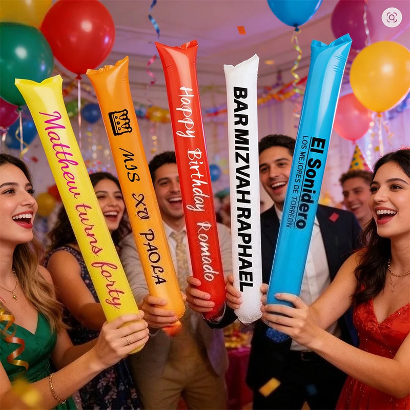 Custom Boom Sticks Balloons Stick Thunder Party Noise Maker