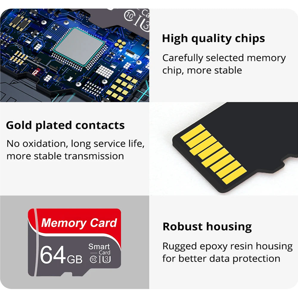 High-speed Memory card 1GB 2GB 4GB 8GB 16GB 32GB 64GB 128GB Mini TF card is used to monitor the drone tachograph Zpaxo