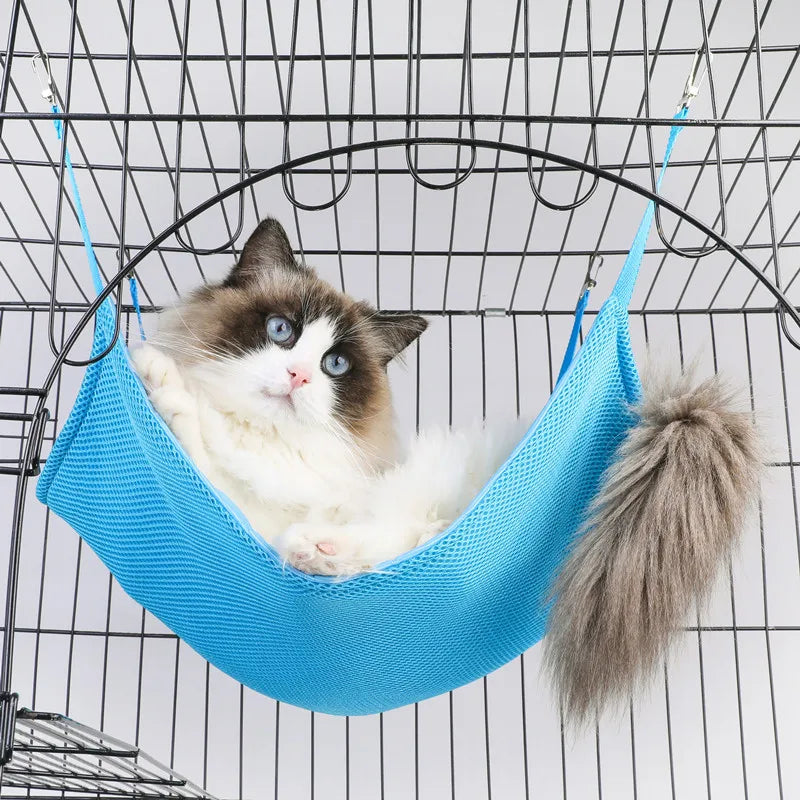 Cat Hammock Pets Hanging Mat Cool Core Material Hammocks Beds Summer Zpaxo