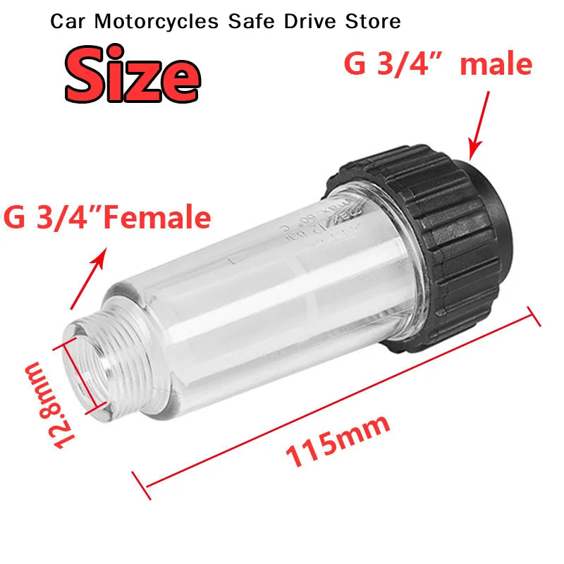 CMHigh Pressure Washer Water Filter K2 K3 K4 K5 K6 K7 G3 4'' 175psi