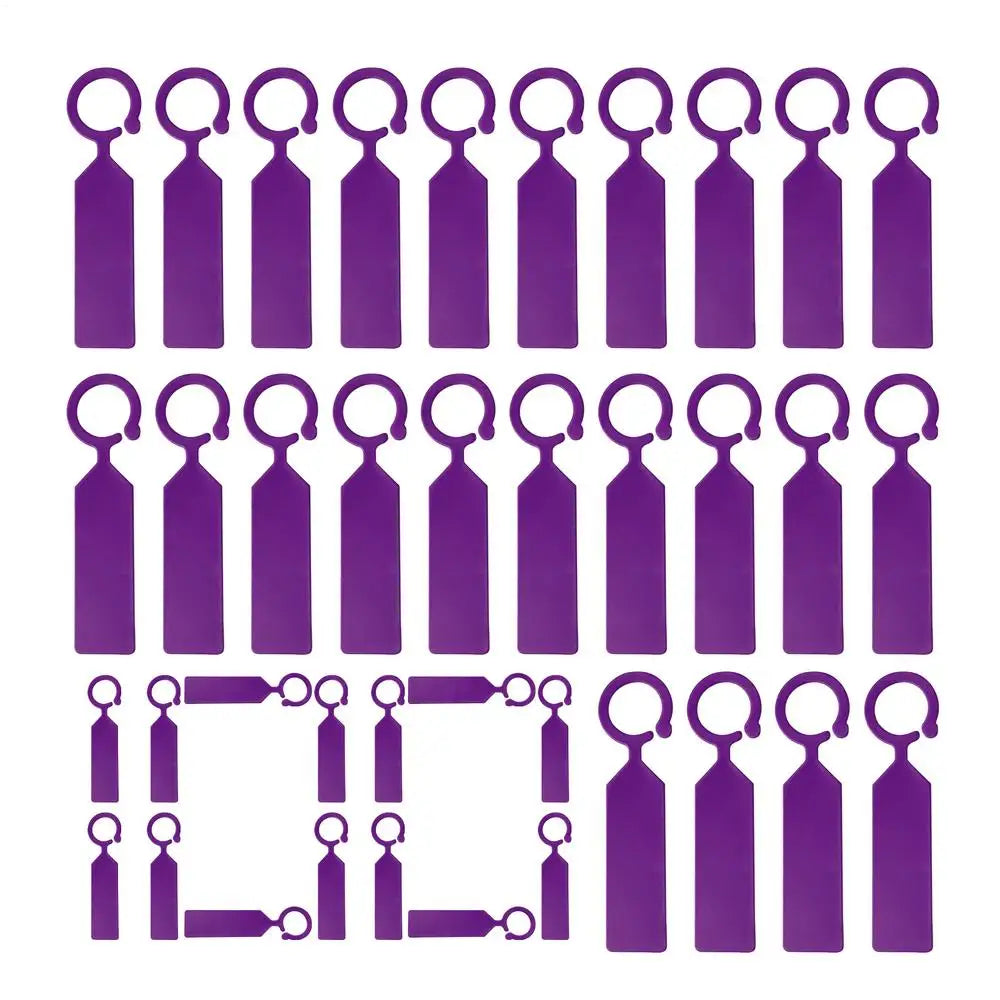 Garden Labels Waterproof Thick Plastic Plant Tags Colorful Hanging Zpaxo Purple