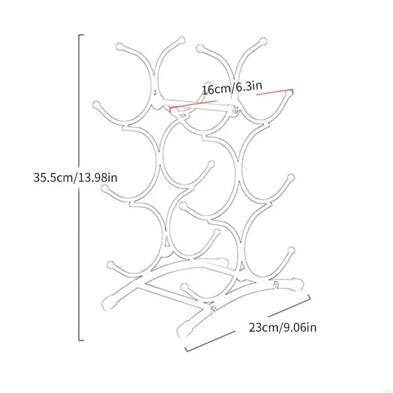 Contemporary Wine Display Shelf Metal Wine Bottle Countertops Rack Organizers Zpaxo