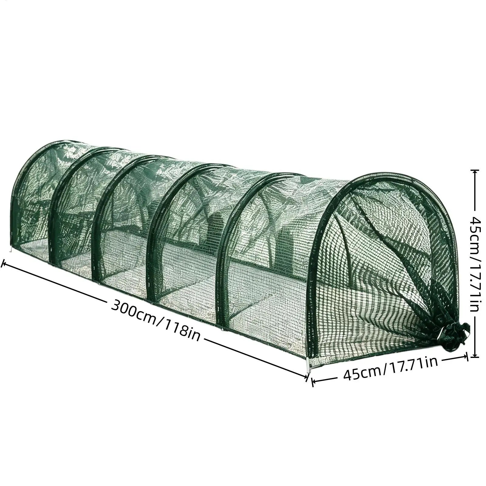 Chicken Tunnel Foldable Long Quick Installation Flexible Yard Outside