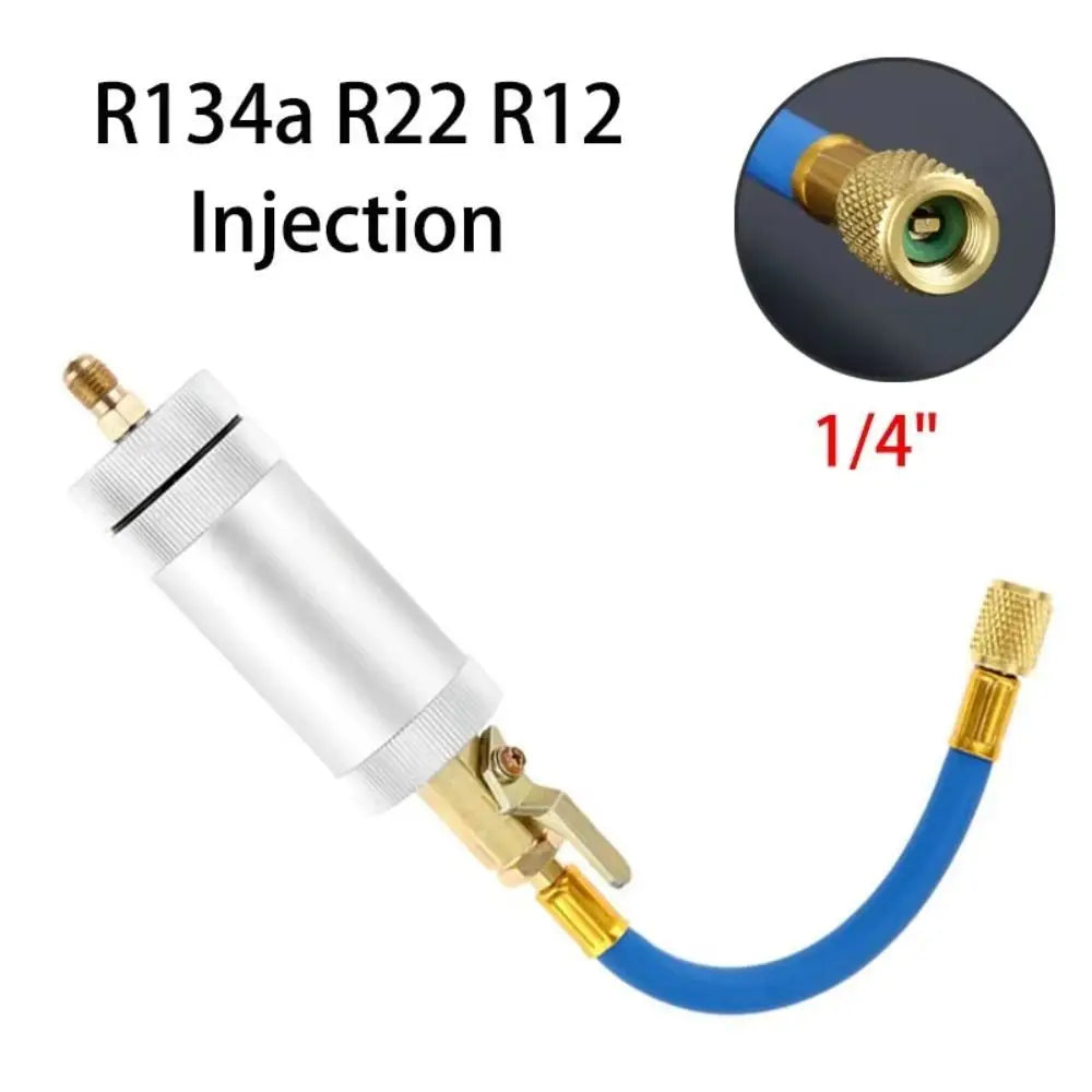 2Oz Capacity R134A Liquid Fuel Injector Convenient Sturdy Car Air Conditioner Refiller Rational Design Efficient Zpaxo