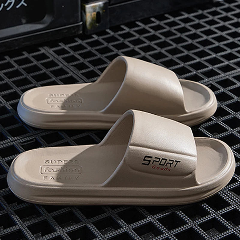 Big Summer Slippers Men Women EVA Soft Bottom Indoor Home Slides