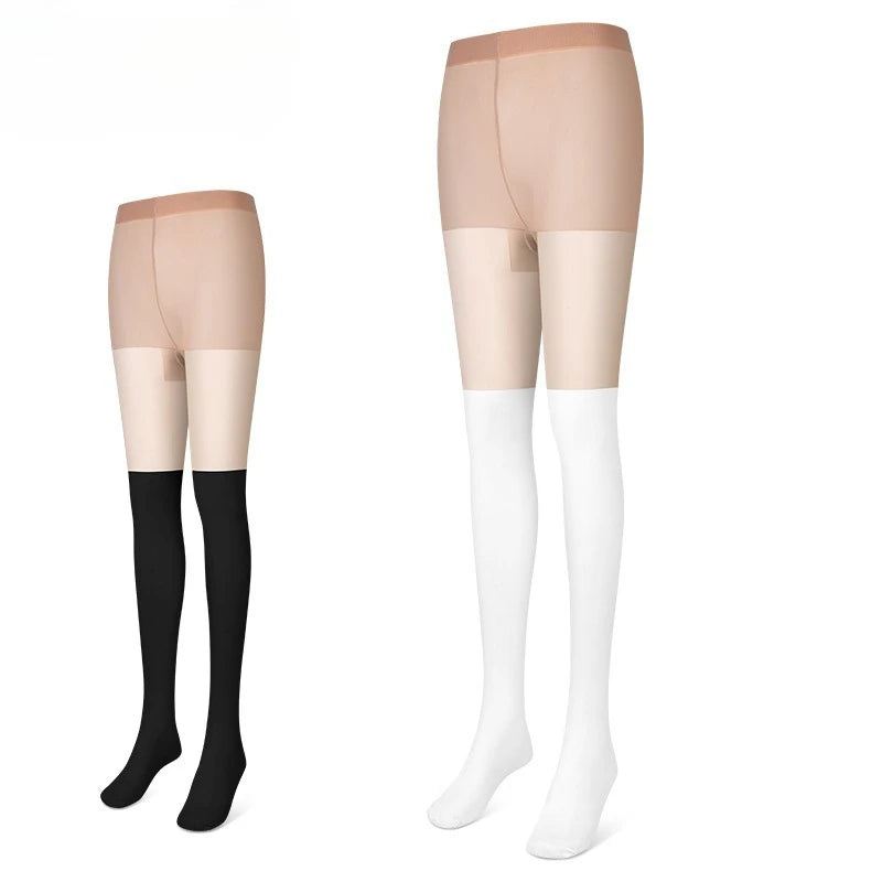 Golf Summer Women's Solid Color Leggings with Patchwork Ankle Stockings Sunscreen Anti Hook Silk Breathable Golf Accessories Zpaxo