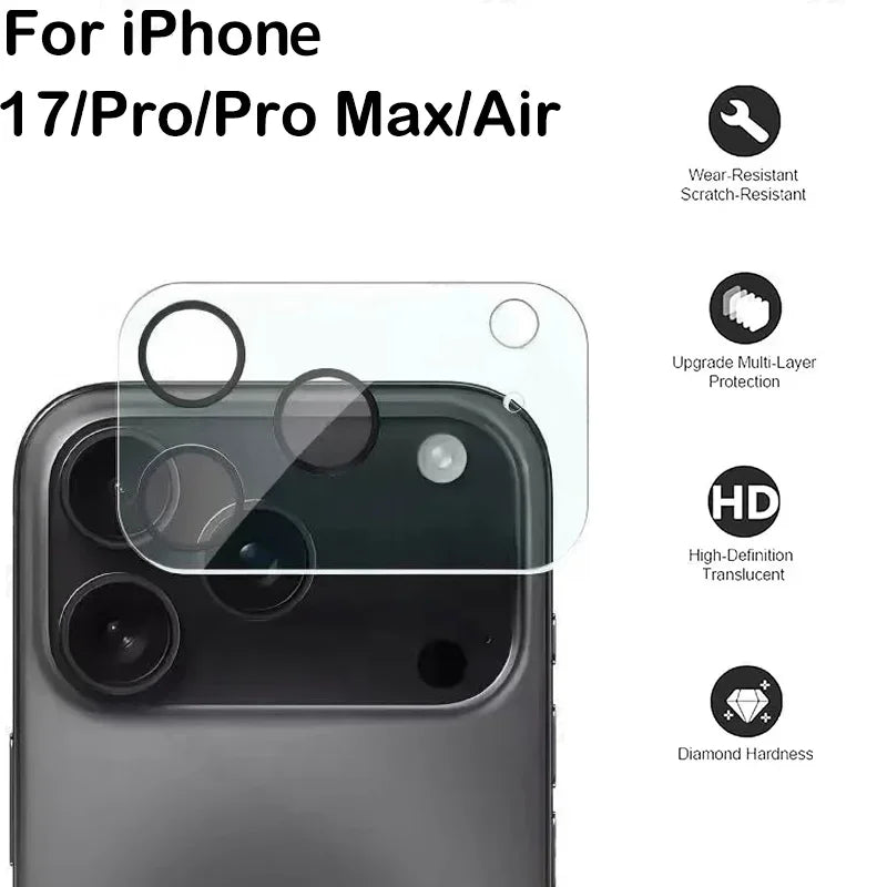 3D Camera Lens Back Glass Protector Apple Iphone 17 Max Tempered