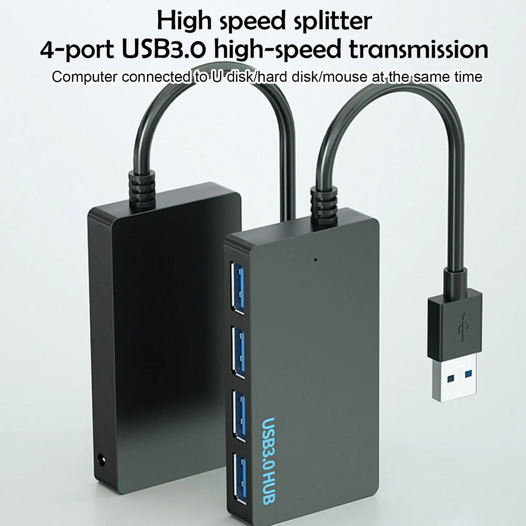 4-Port USB 3.0 Hub Splitter – 5Gbps High-Speed Port Expander USB Hub Zpaxo