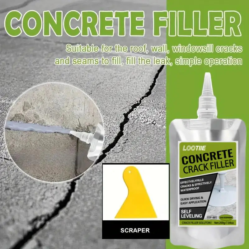 Quick-drying self-leveling concrete repair adhesive | joint sealant for wall/roof/floor Leakproof material outdoor tiles Zpaxo