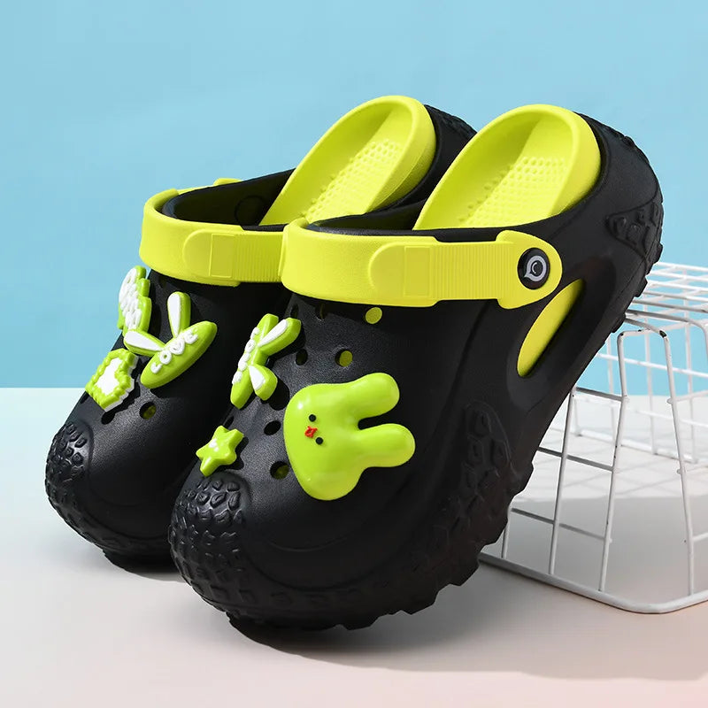 Women Clogs 2025 Arrival Soft EVA Thick Platform Slippers Comfortable Zpaxo black 35-36