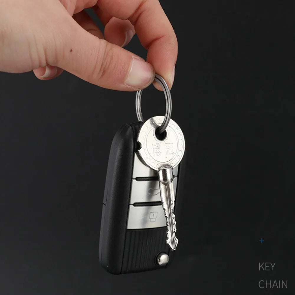 Male Gift Titanium Alloy Keyfobs Pendant Rings Titanium Key Ring Car Keychain Super Lightweight Keychains Titanium Key Buckle Zpaxo