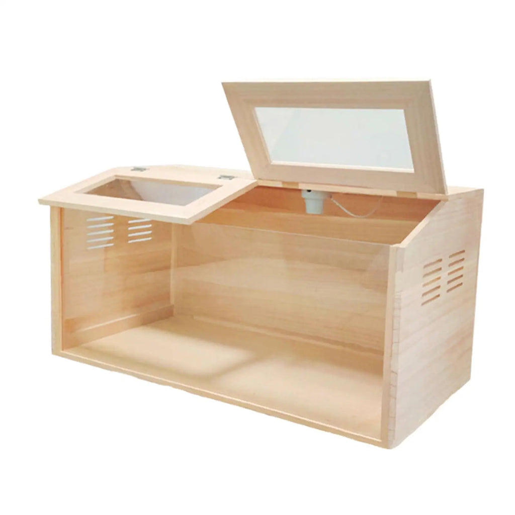Wooden Chicken Brooder Box – Quail Cage & Chick Habitat Wooden Brooder Box Zpaxo