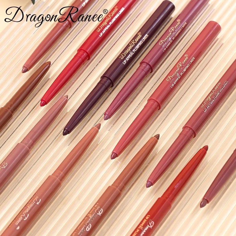 12 Colors Lip Liner Lipstick Pen Long-Lasting Waterproof Sweatproof Lip Contouring Pen Matte Velvet Non-fading Color Lips Makeup Zpaxo