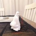 Halloween 3D Printed Big-Ass Ghost Statue Ghost Desktop Ornament Home Decor For Living Room Desktop Halloween Gift Zpaxo White