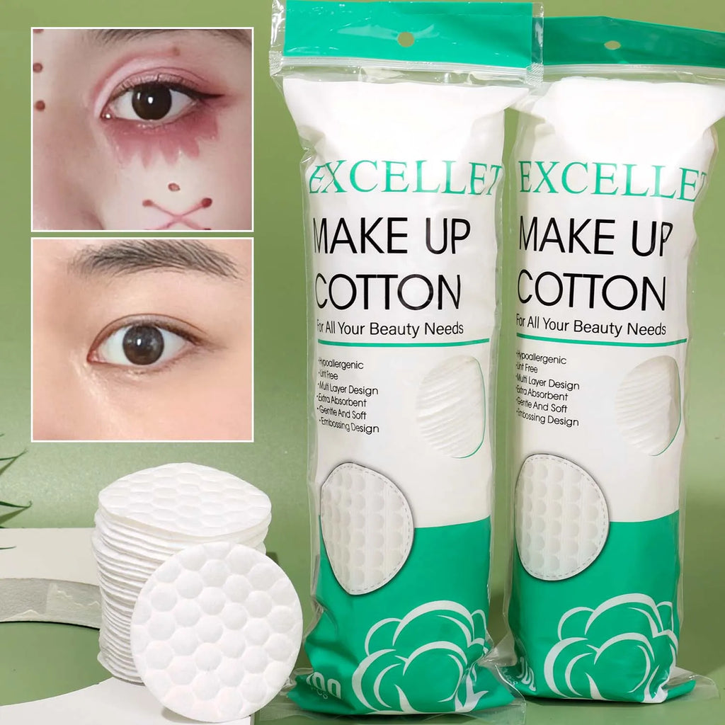 Disposable Soft Circular Makeup Remover Pads Doubles Sided Breathable