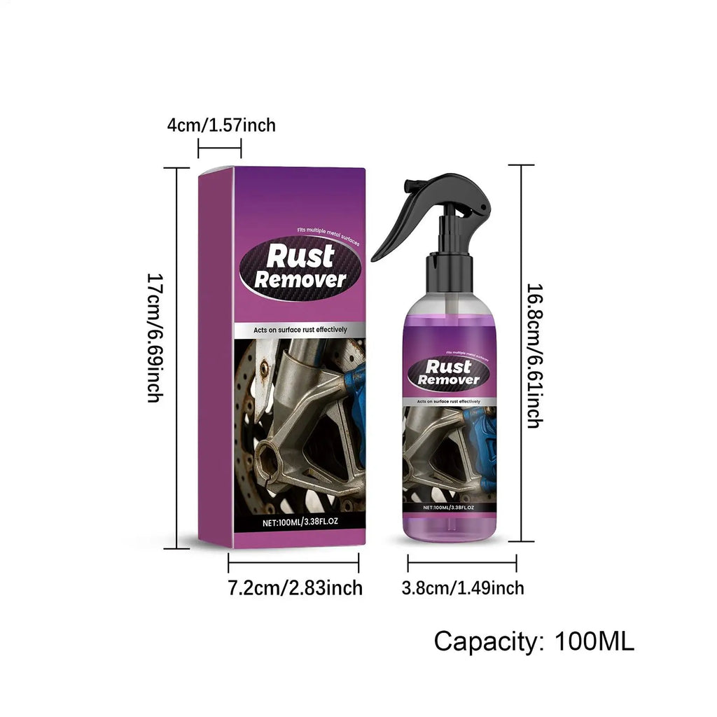 Car Rust Remover Auto Exhaust Pipe Rust Derusting Spray Quickly Car Wheel Hub Care Clean Metal Iron Prowder Stain Removal Agent Zpaxo