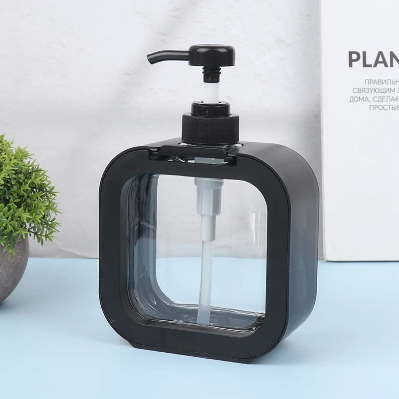 All-in-one Kitchen Pump Dispenser 300 Refillable Empty Bottle Shower Zpaxo 500nl Black