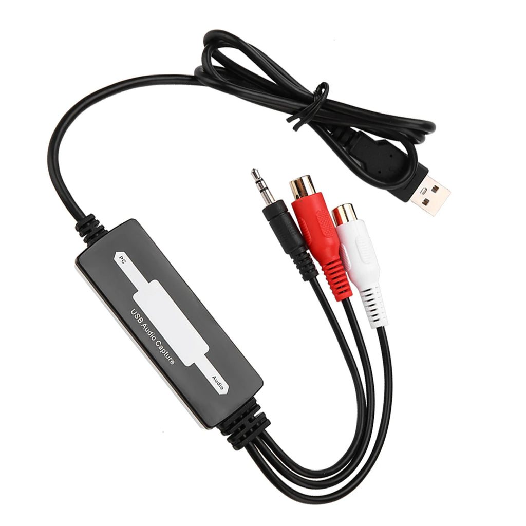 Audio Capture Recorder USB Card Converts Turntables Cassettes MP3 WAV