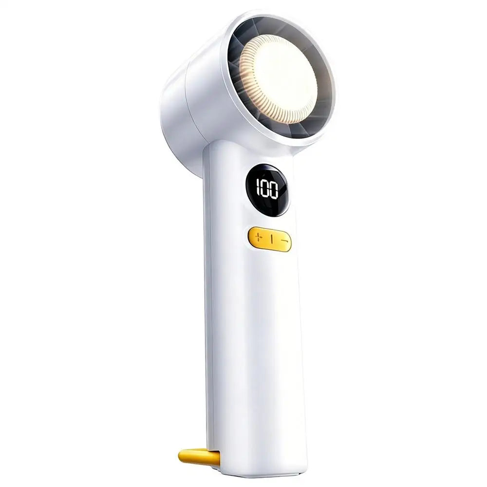 Handheld Turbo Fan 100 Speed Digital Display Portable Rechargeable
