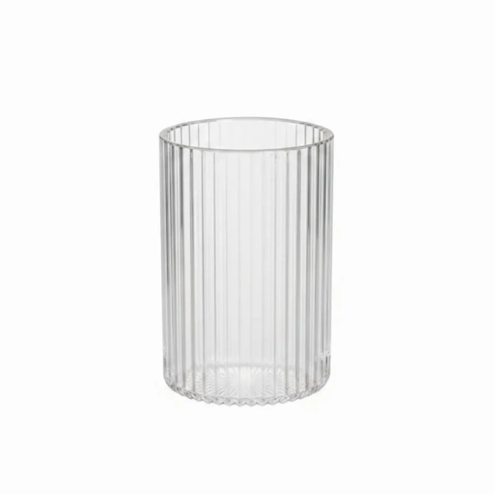 Vintage Striped Make Up Cup Acrylic Pure Makeup Brush Holder Zpaxo Transparent