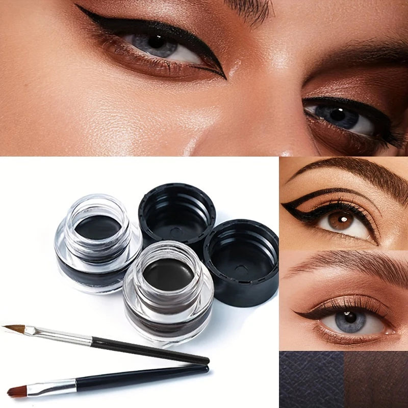 Black Eyeliner Cream Waterproof Beauty Cosmetics Long Lasting Gel